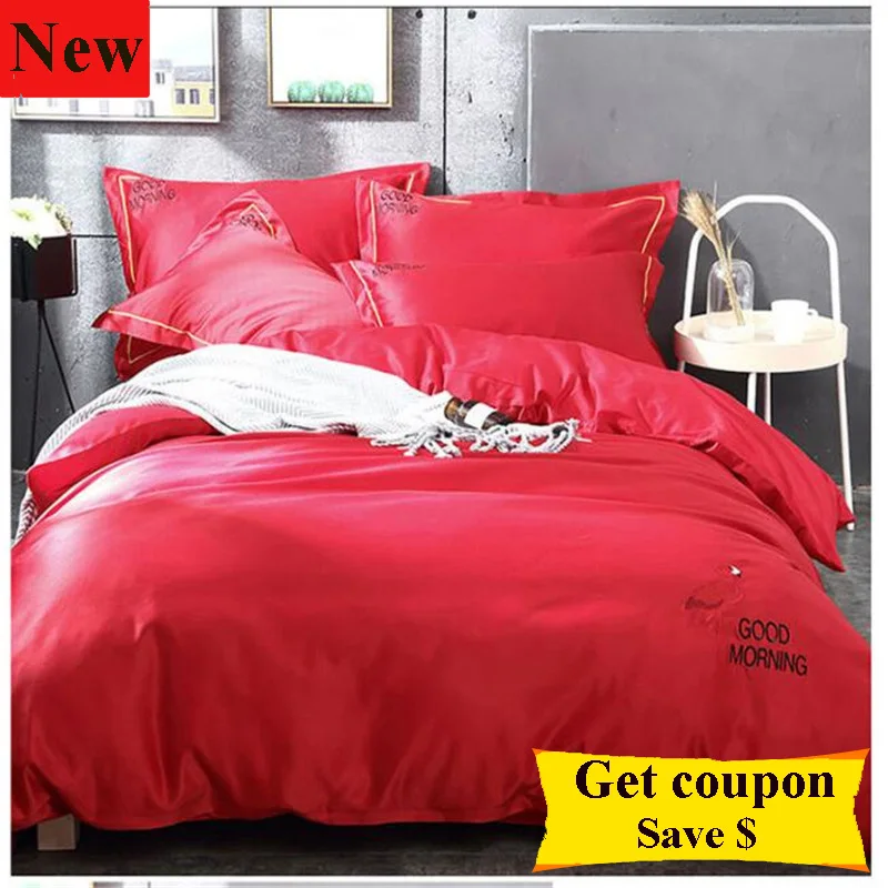 Solid color tribute silk 4pcs AB side duvet cover set quality quilt cover bed sheet /bed cover pillowcase matress cover set
Solid color tribute silk 4pcs AB side duvet cover set quality quilt cover bed sheet /bed cover pillowcase matress cover set
