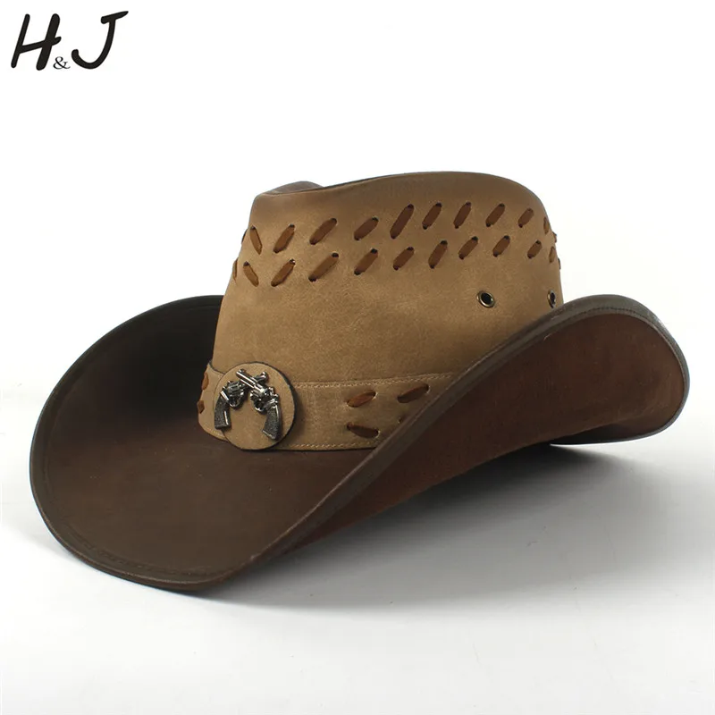 100% Leather Men Western Cowboy Hat Classic Gentleman Dad Cowboy Sombrero Hombre Caps Godfather Hats Size 58-59CM Dropshipping
100% Leather Men Western Cowboy Hat Classic Gentleman Dad Cowboy Sombrero Hombre Caps Godfather Hats Size 58-59CM Dropshipping