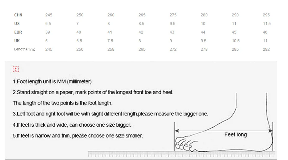 On Cloud Size Chart