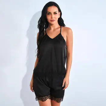 Women's Sleepwear Set Women Summer Pajama Sets Lace Satin Camisole Shorts Set Pajamas Set home clothes pyjama femme #15
Women's Sleepwear Set Women Summer Pajama Sets Lace Satin Camisole Shorts Set Pajamas Set home clothes pyjama femme #15