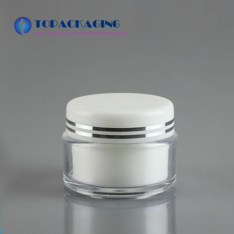 100PCS/LOT-30G Cream Jar,Double Layer Plastic Cosmetic Container,Empty Mask Canister With Screw Cap.Sample Makeup Sub-bottling
100PCS/LOT-30G Cream Jar,Double Layer Plastic Cosmetic Container,Empty Mask Canister With Screw Cap.Sample Makeup Sub-bottling