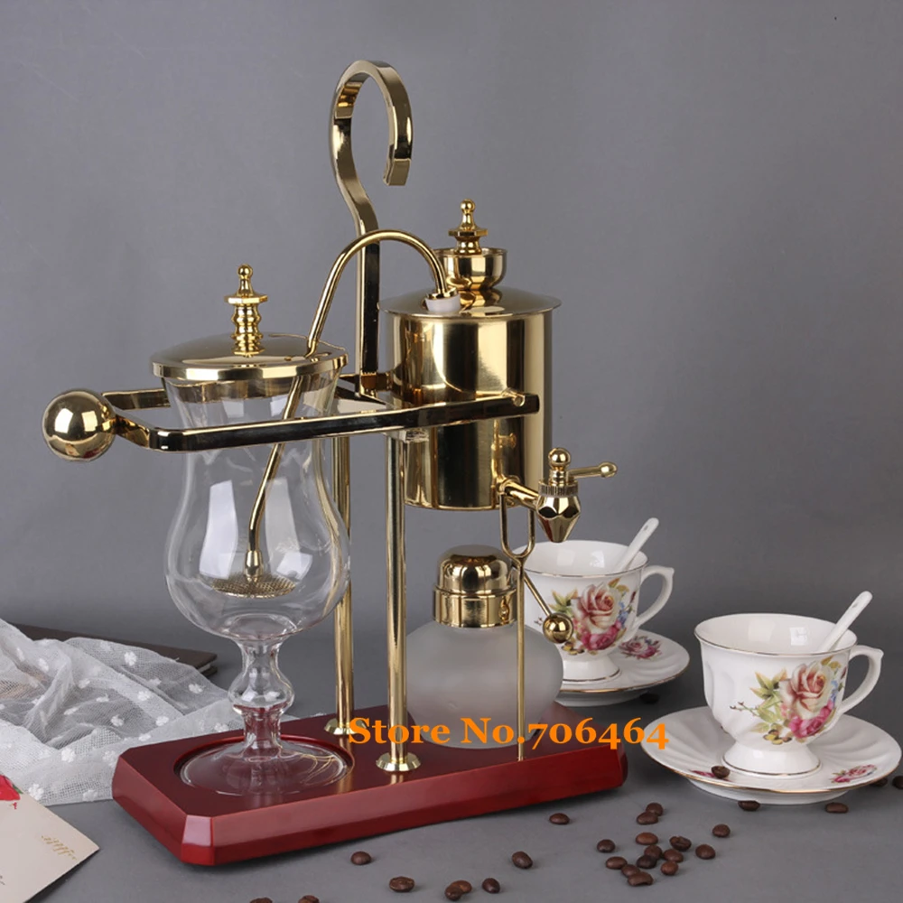 

J design water drop Royal balancing siphon coffee machine/belgium coffee maker syphon vacumm coffee brewer