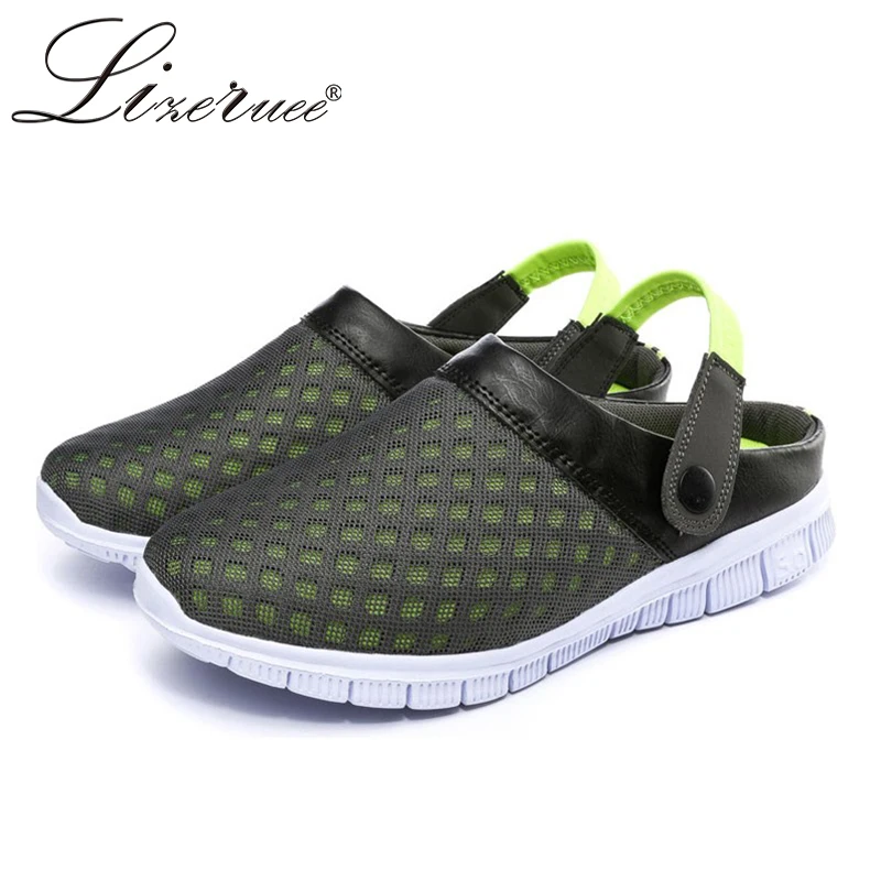 Size 46 Summer Mesh Sandals Beach Clog Casual Shoes For Men Quick Drying Flat Light Outdoor Male Gardening Soft Slippers
Size 46 Summer Mesh Sandals Beach Clog Casual Shoes For Men Quick Drying Flat Light Outdoor Male Gardening Soft Slippers