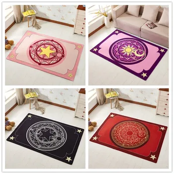 60x90cm cartoon Card Captor plush rug mat Magic array carpet doormat floor anti slip small Princess carpet
60x90cm cartoon Card Captor plush rug mat Magic array carpet doormat floor anti slip small Princess carpet