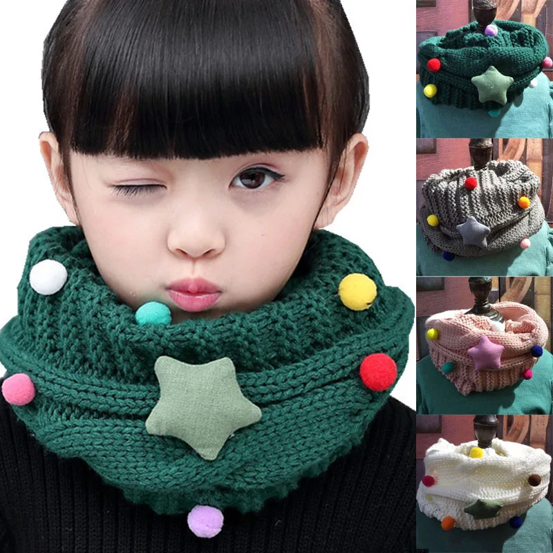 Cute Star Baby Scarf Pum Pum Knitted Crochet Girl Scarves Babador Bandana Baby Winter O-Ring Scarf Neck Warmer Bavoir
Cute Star Baby Scarf Pum Pum Knitted Crochet Girl Scarves Babador Bandana Baby Winter O-Ring Scarf Neck Warmer Bavoir