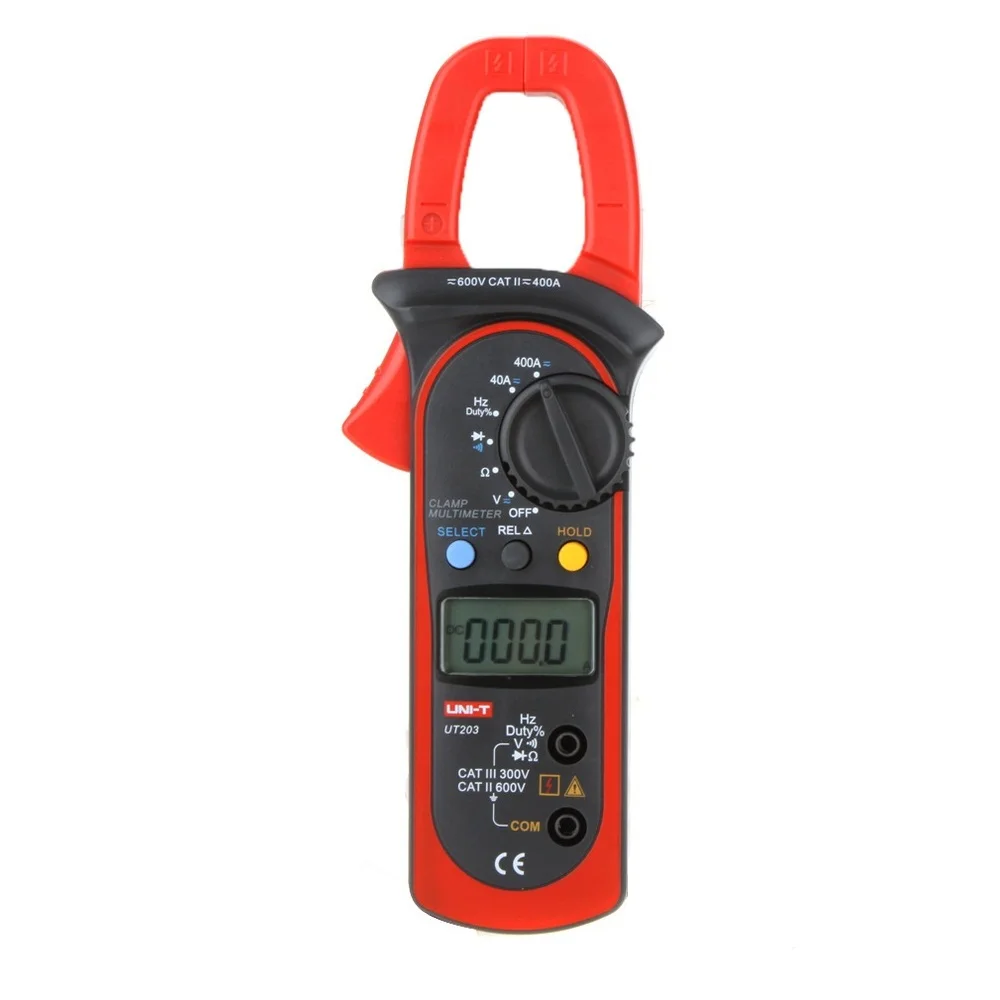 UNI-T UT203 400A AC DC Digital Clamp Meter Resistance / Frequency Test Duty Cycle Relative Measurement Digital Hold Auto Shutdow
UNI-T UT203 400A AC DC Digital Clamp Meter Resistance / Frequency Test Duty Cycle Relative Measurement Digital Hold Auto Shutdow