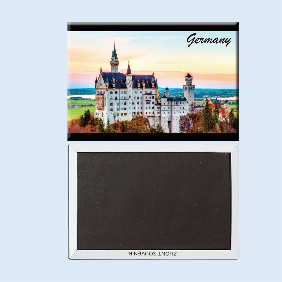 

Germany neuschwanstein castle aerial view autumn 22810 Travel souvenirs Creative refrigerator