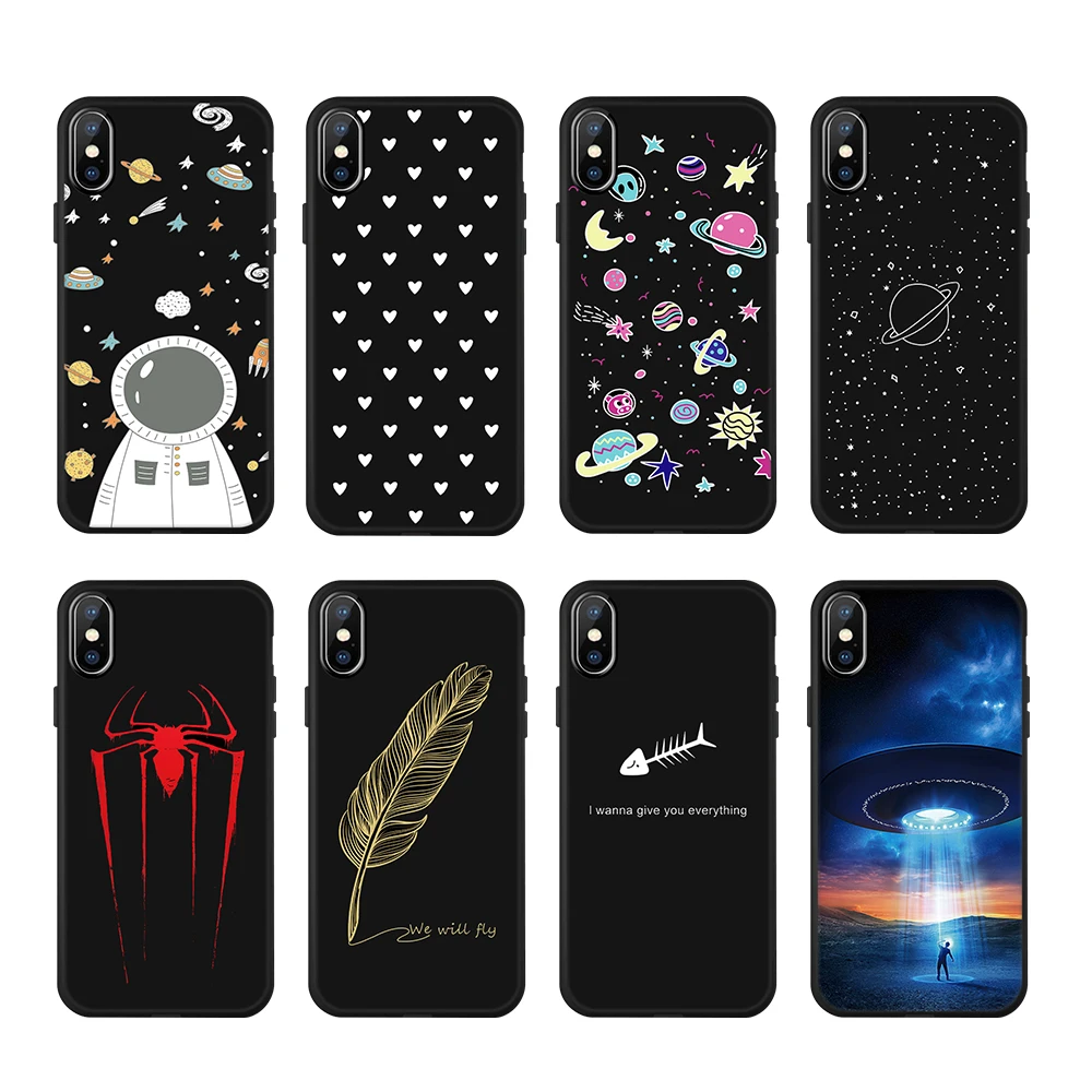 Spider Space Heart Phone Cases For iPhone 7 8 X 6 6s Plus XR XS Max 5 5s SE 10 Black TPU Cover For iPhone 7 Case Coque Fundas
Spider Space Heart Phone Cases For iPhone 7 8 X 6 6s Plus XR XS Max 5 5s SE 10 Black TPU Cover For iPhone 7 Case Coque Fundas