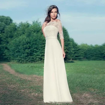 Simple Elegant Country Style Wedding Dresses With Lace Jacket Sheath Strapless Sheer Illusion Sleeves Romantic Bridal Gowns
Simple Elegant Country Style Wedding Dresses With Lace Jacket Sheath Strapless Sheer Illusion Sleeves Romantic Bridal Gowns