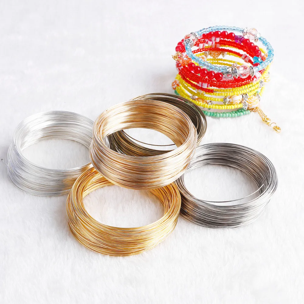 New Arrival 100 Loops Diameter 6CM Width 0.6MM Memory Beading Steel Wire For DIY Jewelry Findings Bangle Bracelet Making
New Arrival 100 Loops Diameter 6CM Width 0.6MM Memory Beading Steel Wire For DIY Jewelry Findings Bangle Bracelet Making
