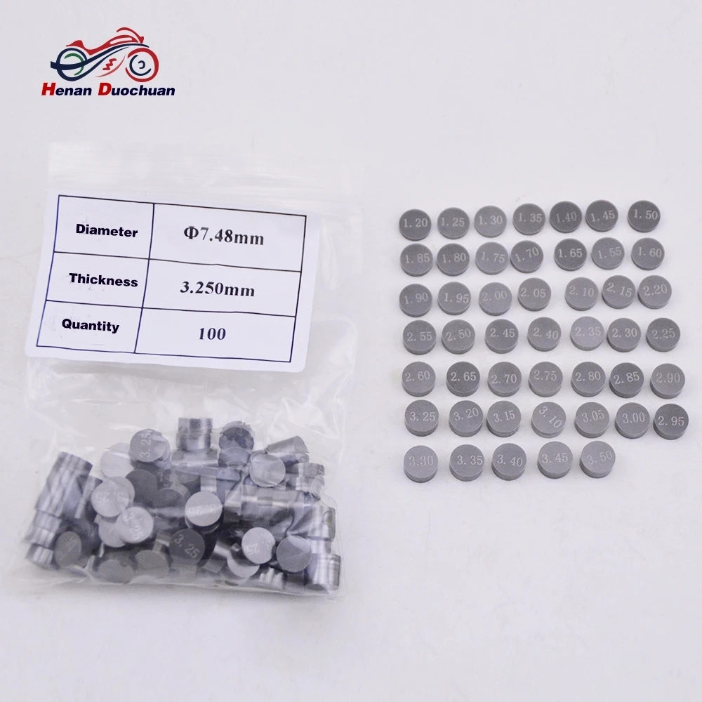Motorcycle Engine Parts Adjustable Valve Gasket Shim 7.48mm Complete Valve Shim Kit Cams For Honda Suzuki Yamaha Kawasaki ER6N
Motorcycle Engine Parts Adjustable Valve Gasket Shim 7.48mm Complete Valve Shim Kit Cams For Honda Suzuki Yamaha Kawasaki ER6N