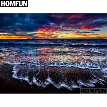 HOMFUN Full Square/Round Drill 5D DIY Diamond Painting "Seaside sunset" Embroidery Cross Stitch 5D Home Decor Gift A01558
HOMFUN Full Square/Round Drill 5D DIY Diamond Painting "Seaside sunset" Embroidery Cross Stitch 5D Home Decor Gift A01558
