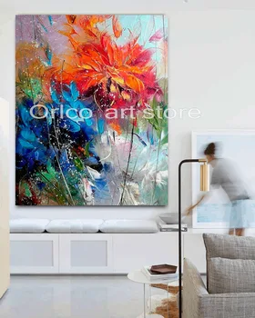 Handmade thick knife abstract high quality oil painting Spring petals on Canvas Painting Decor Oil Painting
Handmade thick knife abstract high quality oil painting Spring petals on Canvas Painting Decor Oil Painting
