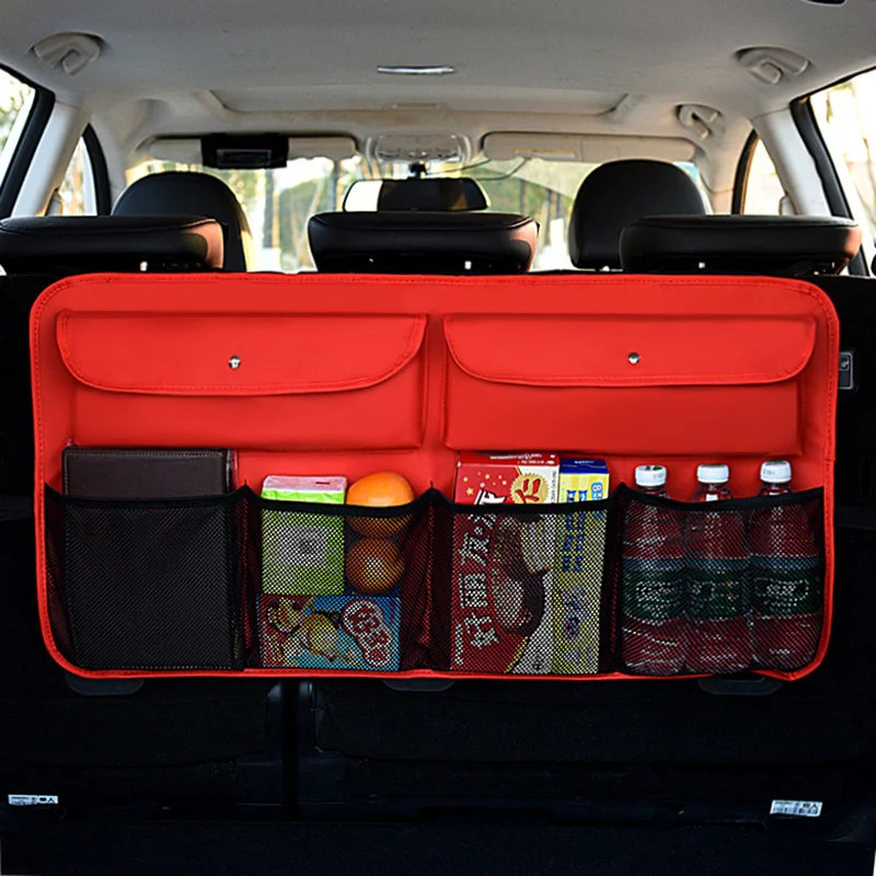 Car Rear Seat Back Storage Bag Multi Hanging Nets Pocket Trunk Organizer Auto Stowing Tidying Interior Accessories Car Supplies
Car Rear Seat Back Storage Bag Multi Hanging Nets Pocket Trunk Organizer Auto Stowing Tidying Interior Accessories Car Supplies