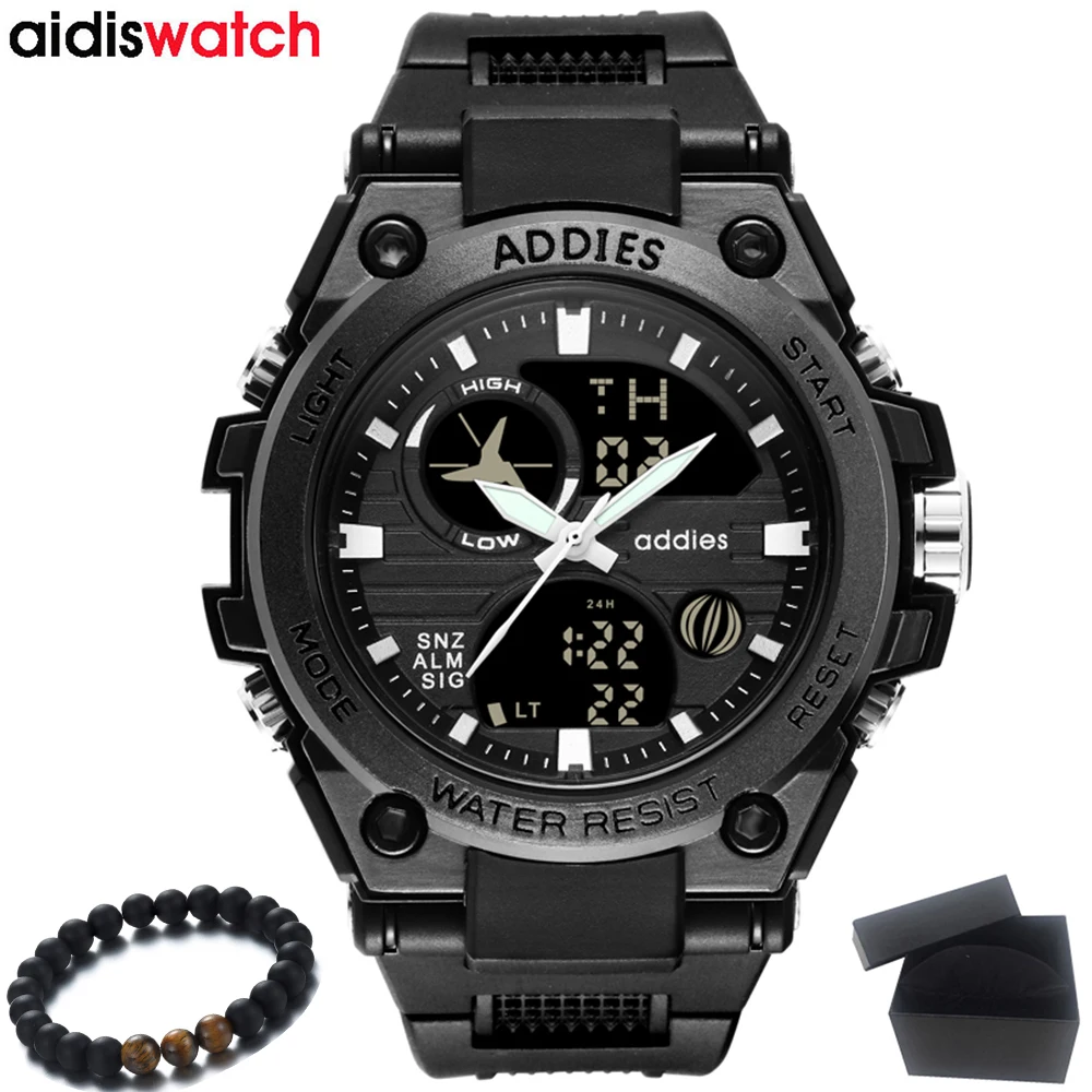 2019 AIDIS New Men's Fashion Sport Watch Brand Men Rubber Waterproof Quartz Watches Male Date LED Analog Clock Relogio Masculino
2019 AIDIS New Men's Fashion Sport Watch Brand Men Rubber Waterproof Quartz Watches Male Date LED Analog Clock Relogio Masculino