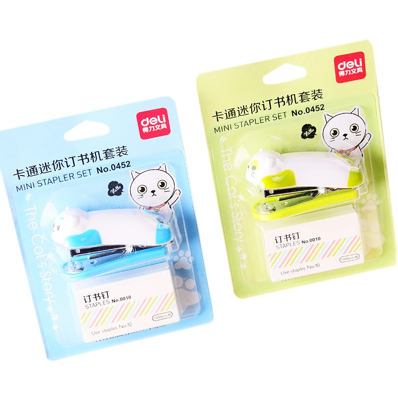 1pcs Deli Mini Stapler And Staples Kwayi Cartoon Cute Color Office Supplies Escolar Stapler Office School-supplies
1pcs Deli Mini Stapler And Staples Kwayi Cartoon Cute Color Office Supplies Escolar Stapler Office School-supplies