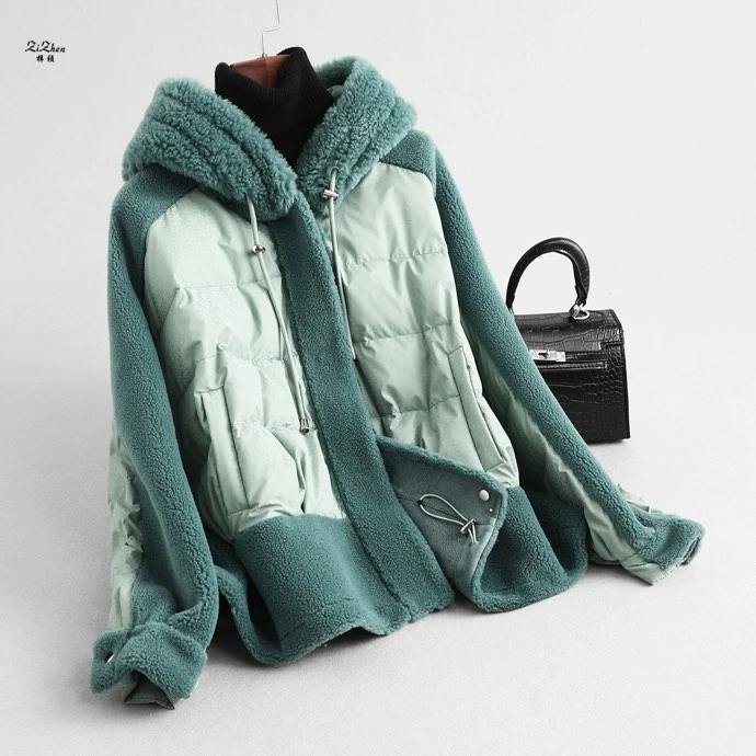 ZiZhen Woolen With Duck down Jackets Overcoat With Hood Woman Pockets short Winter Autumn Casual Patchwork 190612-4,KQN59331
ZiZhen Woolen With Duck down Jackets Overcoat With Hood Woman Pockets short Winter Autumn Casual Patchwork 190612-4,KQN59331
