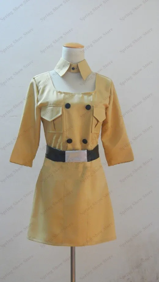 Axis Powers Hetalia APH South Italy Chiara Vargas Cosplay Costume Anime Custom Made Dress Army Uniform
Axis Powers Hetalia APH South Italy Chiara Vargas Cosplay Costume Anime Custom Made Dress Army Uniform