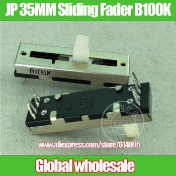 2pcs JP 35MM Sliding Fader Double Potentiometer B100K / 8 Feet / Shank Length 10MMC / With Midpoint
2pcs JP 35MM Sliding Fader Double Potentiometer B100K / 8 Feet / Shank Length 10MMC / With Midpoint