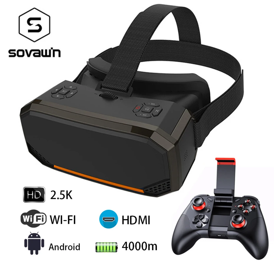 VR все в одном очки RK3288 4 ядра 3G RAM 16 г 5 дюймов 2 К 2560*1440 Дисплей 3D Wifi виртуальной