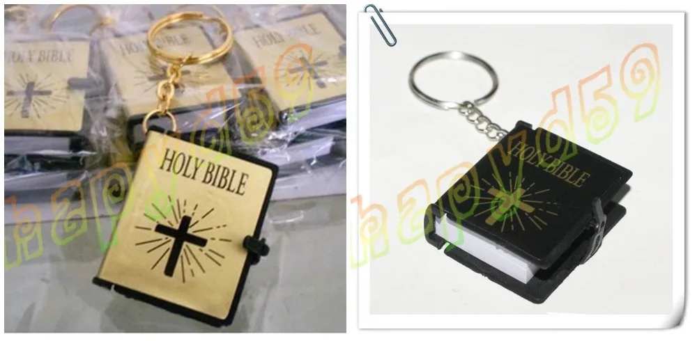 50pcs English Christian Gospel Christmas gifts crafts mini bible keychain God day school supplies key ring souvenir
50pcs English Christian Gospel Christmas gifts crafts mini bible keychain God day school supplies key ring souvenir