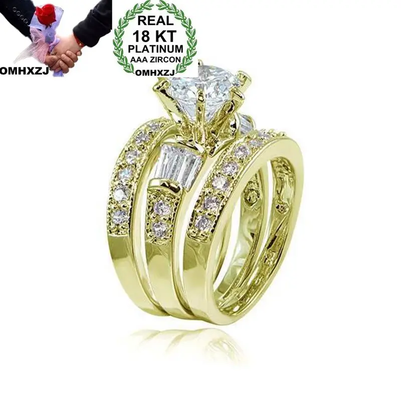 OMHXZJ Wholesale European Fashion Woman Man Party Wedding Gift Luxury White Zircon 18KT White Rose Yellow Gold Ring Set RR475
OMHXZJ Wholesale European Fashion Woman Man Party Wedding Gift Luxury White Zircon 18KT White Rose Yellow Gold Ring Set RR475