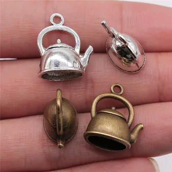 WYSIWYG 5pcs 20x17x10mm Antique Silver Color Antique Bronze Plated 3D Kettle Pendants Teapot Pendants Charm 3D Kettle Charm
WYSIWYG 5pcs 20x17x10mm Antique Silver Color Antique Bronze Plated 3D Kettle Pendants Teapot Pendants Charm 3D Kettle Charm