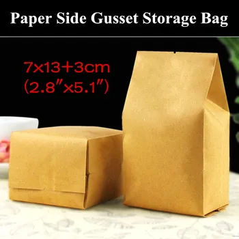 100pcs 7x13+3cm (2.8"x5.1") 280micron Small Side Gussets Kraft Paper Bag Heat Sealed Paper Foil Packaging Bag Tea Storage Bag
100pcs 7x13+3cm (2.8"x5.1") 280micron Small Side Gussets Kraft Paper Bag Heat Sealed Paper Foil Packaging Bag Tea Storage Bag