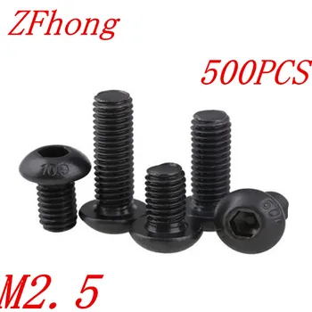 500pcs ISO7380 M2.5*4/5/6/8/10/12/16/20 Grade 10.9 black Hex socket Round Button Head Screw Screws
500pcs ISO7380 M2.5*4/5/6/8/10/12/16/20 Grade 10.9 black Hex socket Round Button Head Screw Screws