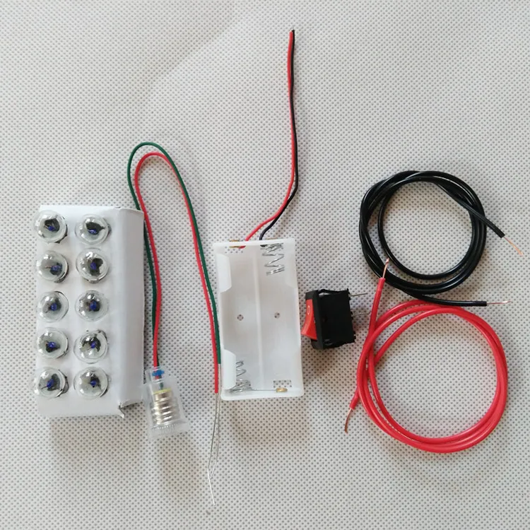 Electrical circuit experiment kindergarten primary and secondary light bulb lamp bulb switch 2.5V battery box kit
Electrical circuit experiment kindergarten primary and secondary light bulb lamp bulb switch 2.5V battery box kit