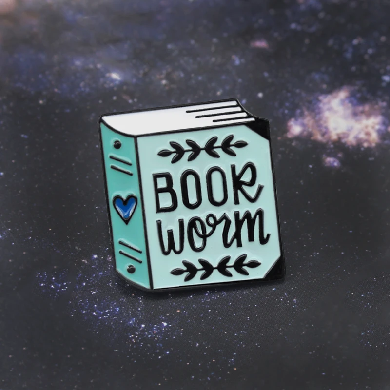 Classic Hot Books Brooch Blue Book Heart Leaf BOOK WORM Enamel Pin Denim Coat Reading Association Badge Book Fans Gifts
Classic Hot Books Brooch Blue Book Heart Leaf BOOK WORM Enamel Pin Denim Coat Reading Association Badge Book Fans Gifts