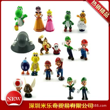 18pcspvc 5cm Action Figures Mario Super Mario Hand Office Toys Model for Children's Xmas and Birthday Gift
18pcspvc 5cm Action Figures Mario Super Mario Hand Office Toys Model for Children's Xmas and Birthday Gift
