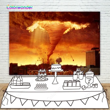 Fairy Tale World Photography Background Spaghetti Tornado with Dark Clouds 7x5ft Small Town Cartoon Backdrops for Photo Booth
Fairy Tale World Photography Background Spaghetti Tornado with Dark Clouds 7x5ft Small Town Cartoon Backdrops for Photo Booth