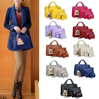4PCS/Set Women Lady PU Leather Handbag Polyester Shoulder Bags Tote Purse Satchel Messenger
4PCS/Set Women Lady PU Leather Handbag Polyester Shoulder Bags Tote Purse Satchel Messenger