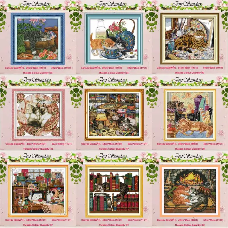 Sleeping curious cat Animals counted 11 14CT Cross Stitch Set DIY DMC Chinese Cross-stitch Kit Embroidery Needlework Home Decor
Sleeping curious cat Animals counted 11 14CT Cross Stitch Set DIY DMC Chinese Cross-stitch Kit Embroidery Needlework Home Decor