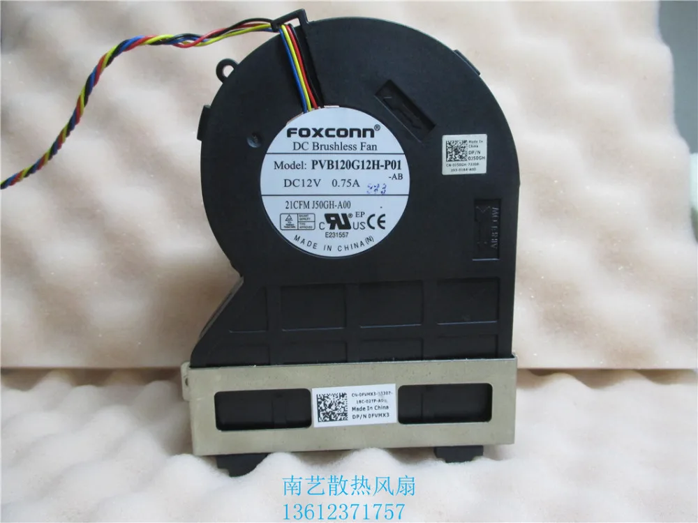brand new Foxconn PVB120G12H-P01 J50GH-A00 12V 0.75 4Wire For OptiPlex 790 990 390 SFF CPU Fan,J50GH/ 0J50GH Cooling Fan
brand new Foxconn PVB120G12H-P01 J50GH-A00 12V 0.75 4Wire For OptiPlex 790 990 390 SFF CPU Fan,J50GH/ 0J50GH Cooling Fan