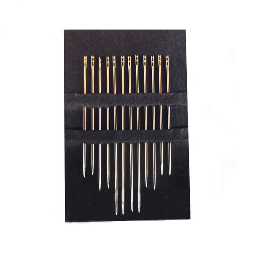 12pcs/set Easy To Use Repair Stitch Sewing Needle Self Threading Art Blind Craft Assorted For Old Man Double Hole Hand Tool DIY
12pcs/set Easy To Use Repair Stitch Sewing Needle Self Threading Art Blind Craft Assorted For Old Man Double Hole Hand Tool DIY