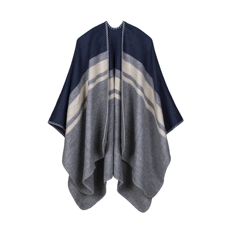 New Women winter scarf fashion striped ponchos and capes cashmere blanket scarves thick shawl Christmas echarpe hiver femme
New Women winter scarf fashion striped ponchos and capes cashmere blanket scarves thick shawl Christmas echarpe hiver femme