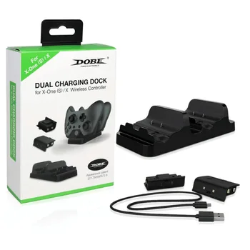 Fast Dual Charging Station Charger Dock+2x Rechargeable Batteries Battery+USB Cable for Microsoft XBOX ONE Wireless Controller
Fast Dual Charging Station Charger Dock+2x Rechargeable Batteries Battery+USB Cable for Microsoft XBOX ONE Wireless Controller