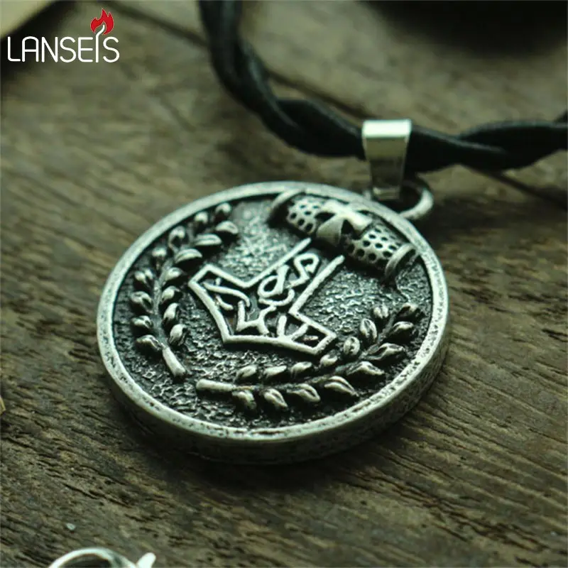 10pcs Small Viking Norse Thors Hammer Circle Pendant Dragonsoul jewelry Mjolnir Necklace
10pcs Small Viking Norse Thors Hammer Circle Pendant Dragonsoul jewelry Mjolnir Necklace