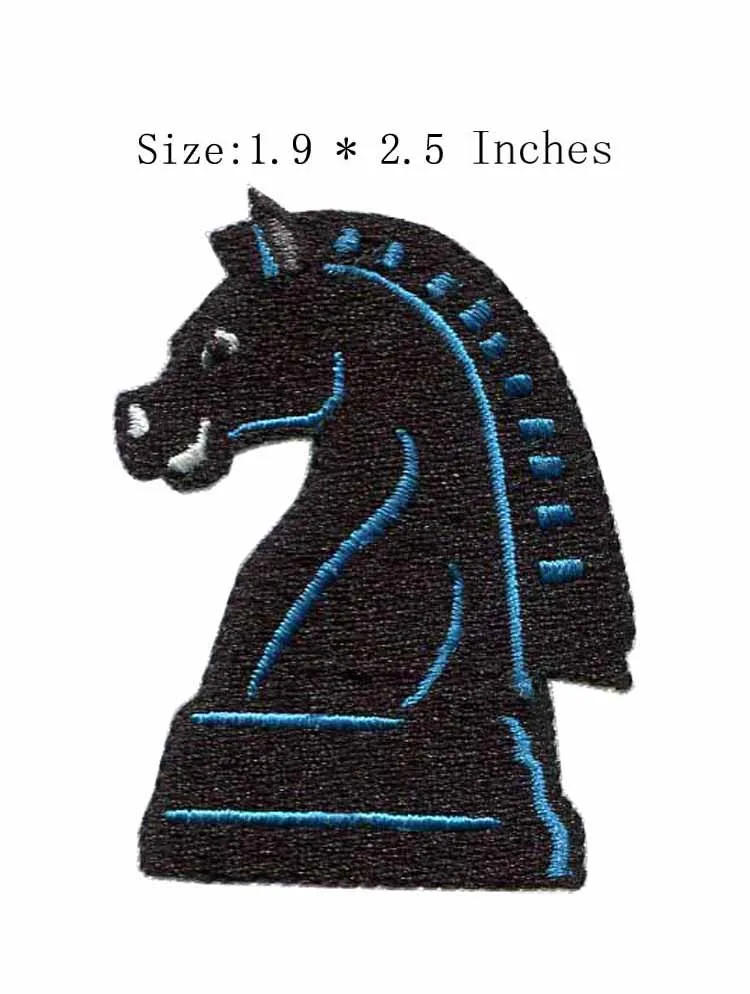 Лошадь статуя вышивка патч 1 9 &quotширокий/черный/задний с утюгом/более липкий | Дом