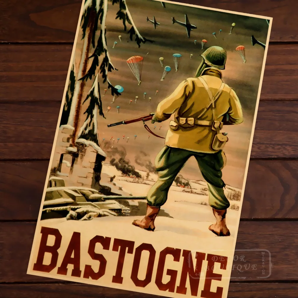 Allied propaganda War BASTOGNE WW2 CLASSIC Canvas Painting Retro Vintage Kraft Poster DIY Wall Home Bar Decor Gift
Allied propaganda War BASTOGNE WW2 CLASSIC Canvas Painting Retro Vintage Kraft Poster DIY Wall Home Bar Decor Gift