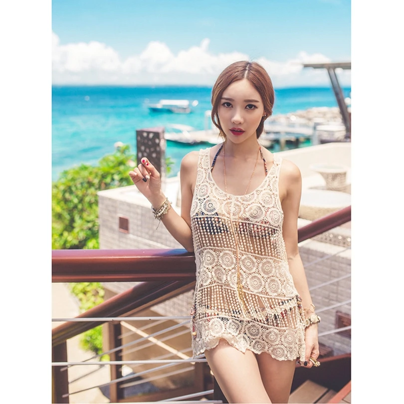 Sexy Ladies Handmade Crochet Summer Beach Lace Cool Shirt Sleeveless Women Bohemian Long Blouse
Sexy Ladies Handmade Crochet Summer Beach Lace Cool Shirt Sleeveless Women Bohemian Long Blouse