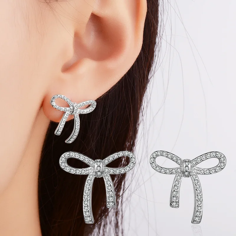 Full Crystal Bowknot Stud Earring Bow Tie for Women Korean Earrings Ladies Fashion Girl Female Ear Accessories Birthday Gift
Full Crystal Bowknot Stud Earring Bow Tie for Women Korean Earrings Ladies Fashion Girl Female Ear Accessories Birthday Gift