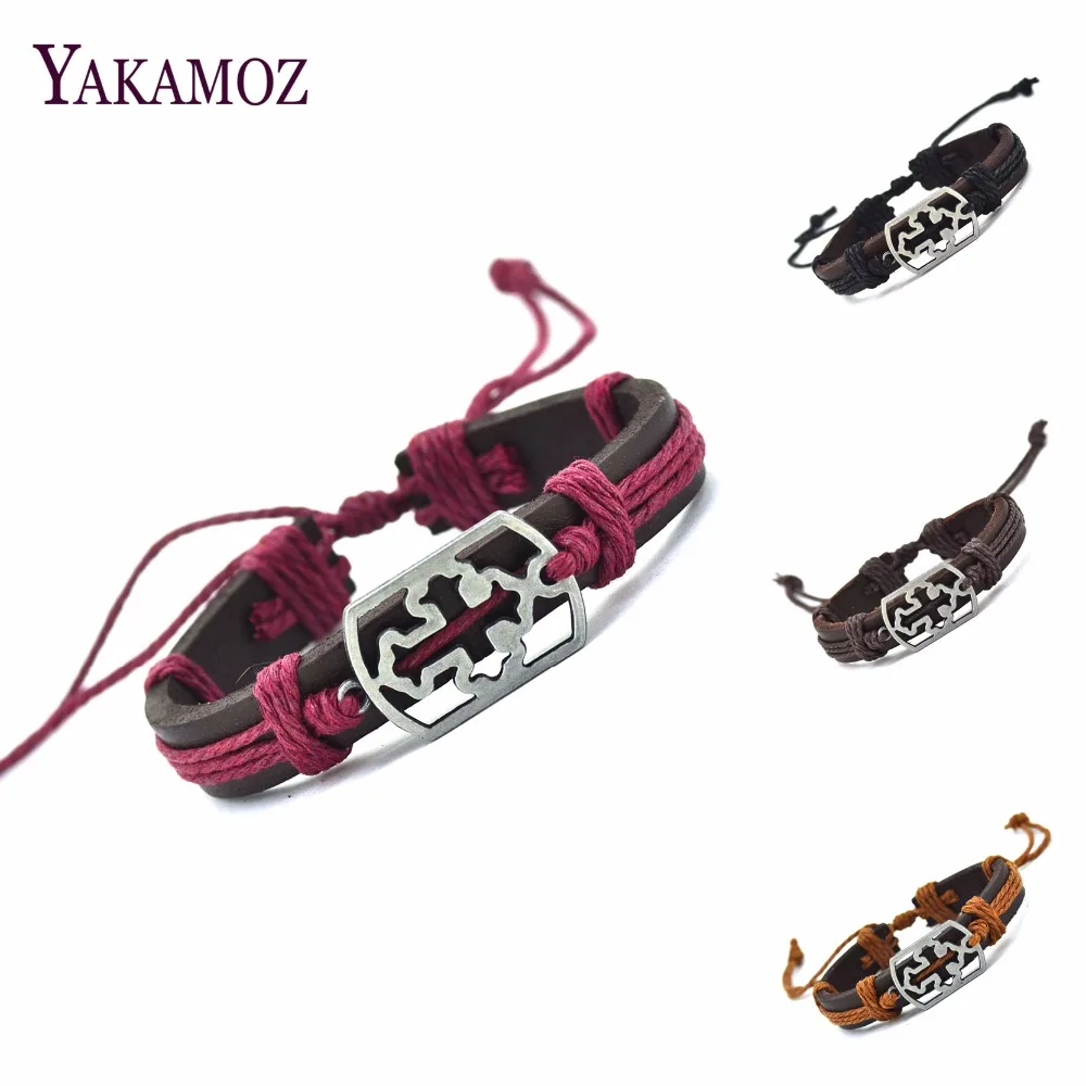 2017 New Genuine Leather Hollow Cross Charm Bracelet Cuff Braided Wrap Bracelet & Bangles Fashion For Women Men Gifts
2017 New Genuine Leather Hollow Cross Charm Bracelet Cuff Braided Wrap Bracelet & Bangles Fashion For Women Men Gifts