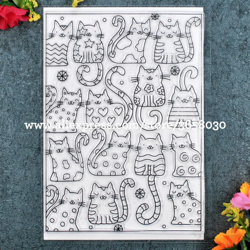 Cats Background Scrapbook DIY photo cards rubber stamp clear stamp transparent stamp 11x16cm 8072382
Cats Background Scrapbook DIY photo cards rubber stamp clear stamp transparent stamp 11x16cm 8072382
