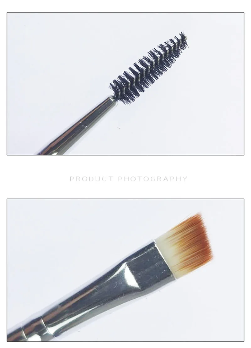 

eyebrow makeup brushes Double Eyebrow Brush+Eyebrow Comb beauty cosmetic brush for eyeBrow Brush blending eye