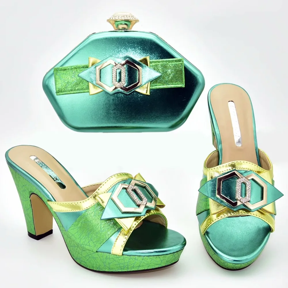 Fresh green color shoes and bag matching set slippers shoes and clutches bag for african aso ebi party nice shoes bags SB8381-1
Fresh green color shoes and bag matching set slippers shoes and clutches bag for african aso ebi party nice shoes bags SB8381-1