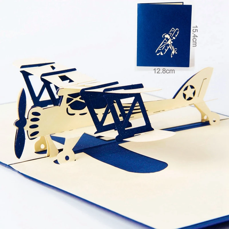Airplane model 3D laser cut pop up blank holiday happy birthday greeting cards gifts post cards wishes
Airplane model 3D laser cut pop up blank holiday happy birthday greeting cards gifts post cards wishes