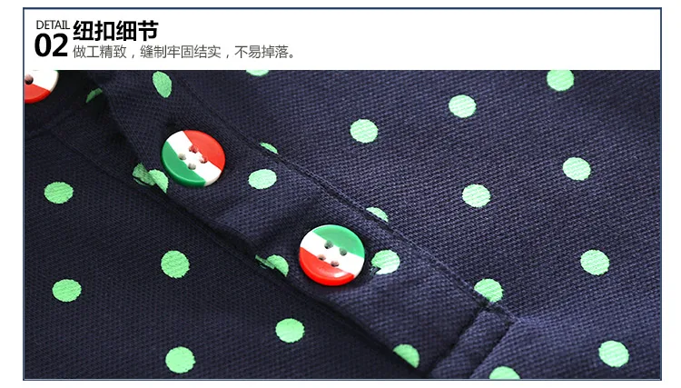 Boys Clothes 2018 Summer Formal Child Cotton Sports Green Dot Print Short Sleeve Turn-Down Collar T Shirt For Boys 12 Years (7)